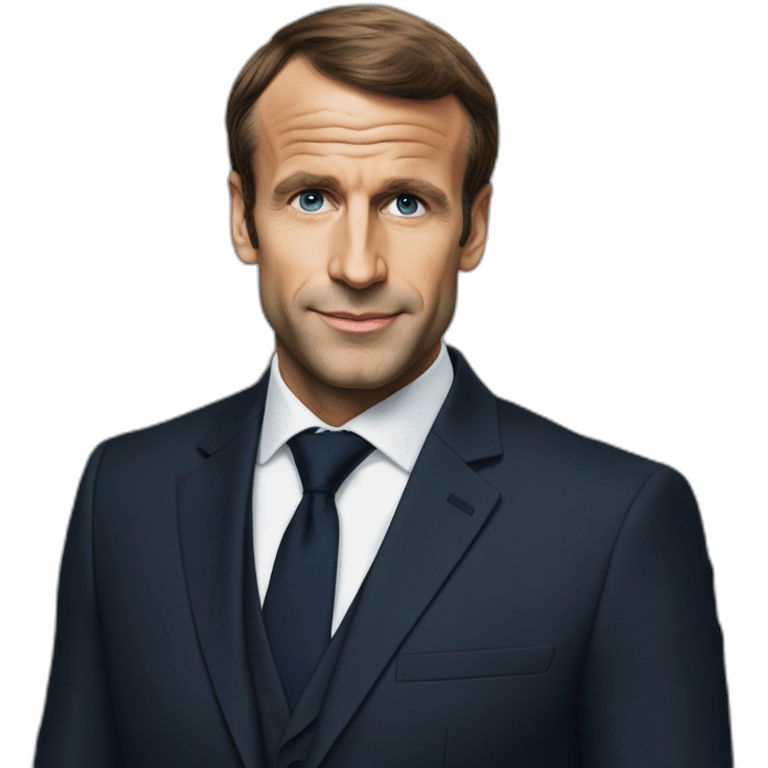 Macron sur Marrine le peine emoji