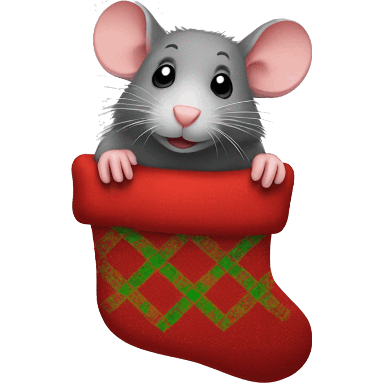 rat with a stocking emoji