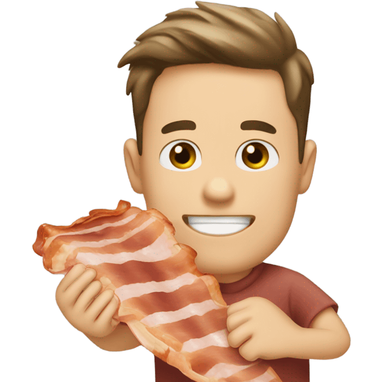 Little piece of bacon in hand ￼ emoji