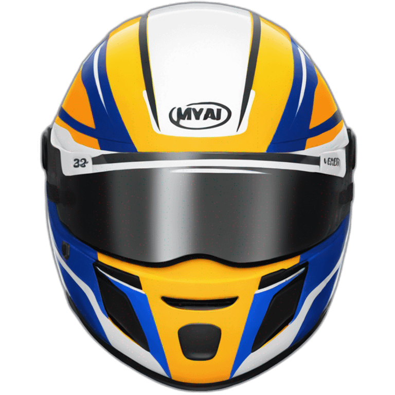 Lando Norris With his helmet emoji