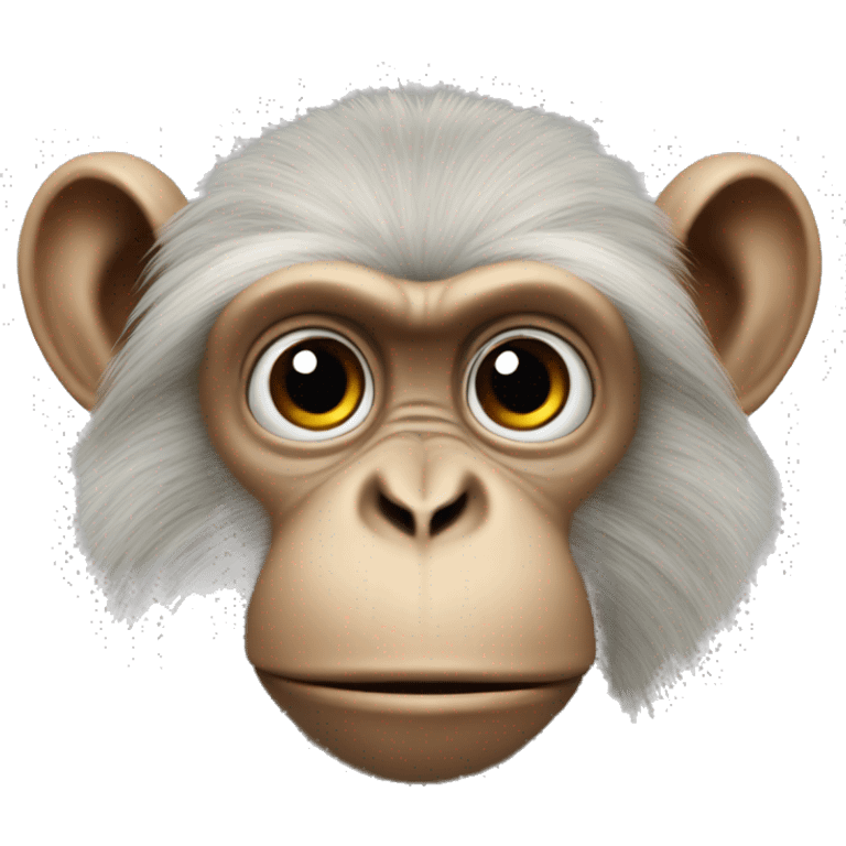 Ukrainian-Monkey. crested head, long whiskers  emoji