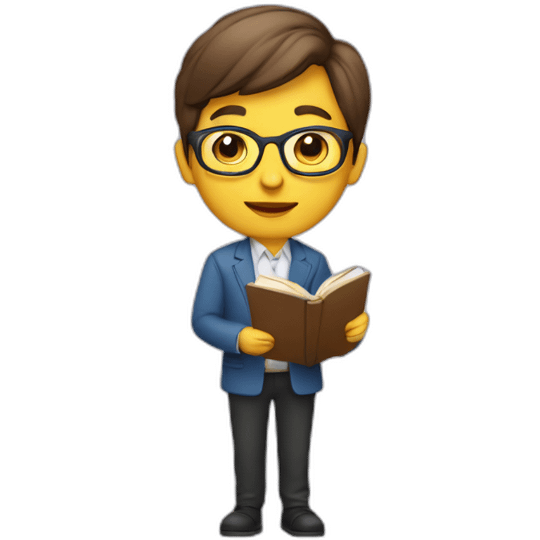 librarian with book and tablet emoji