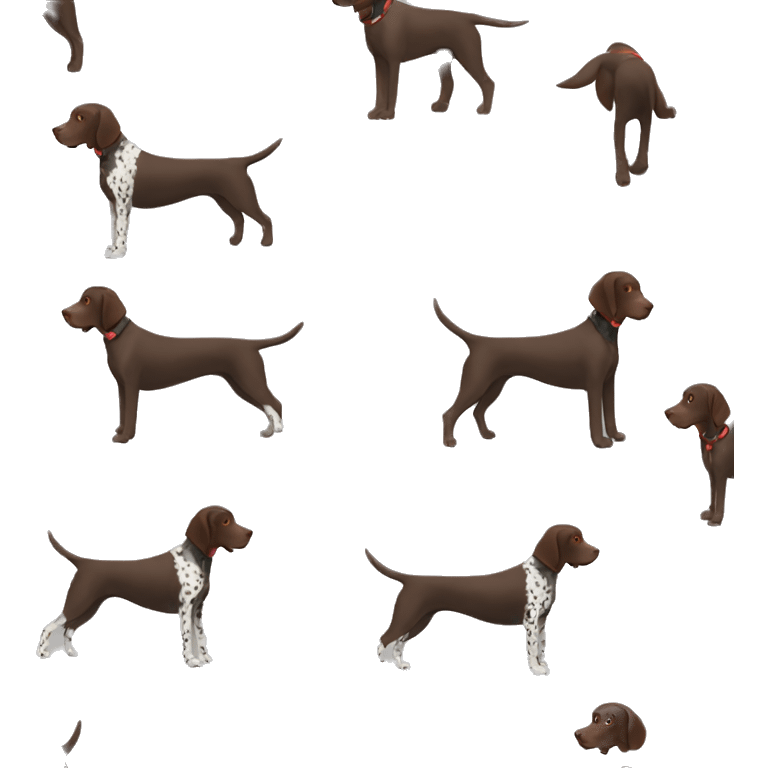 German Shorthaired Pointer walking emoji