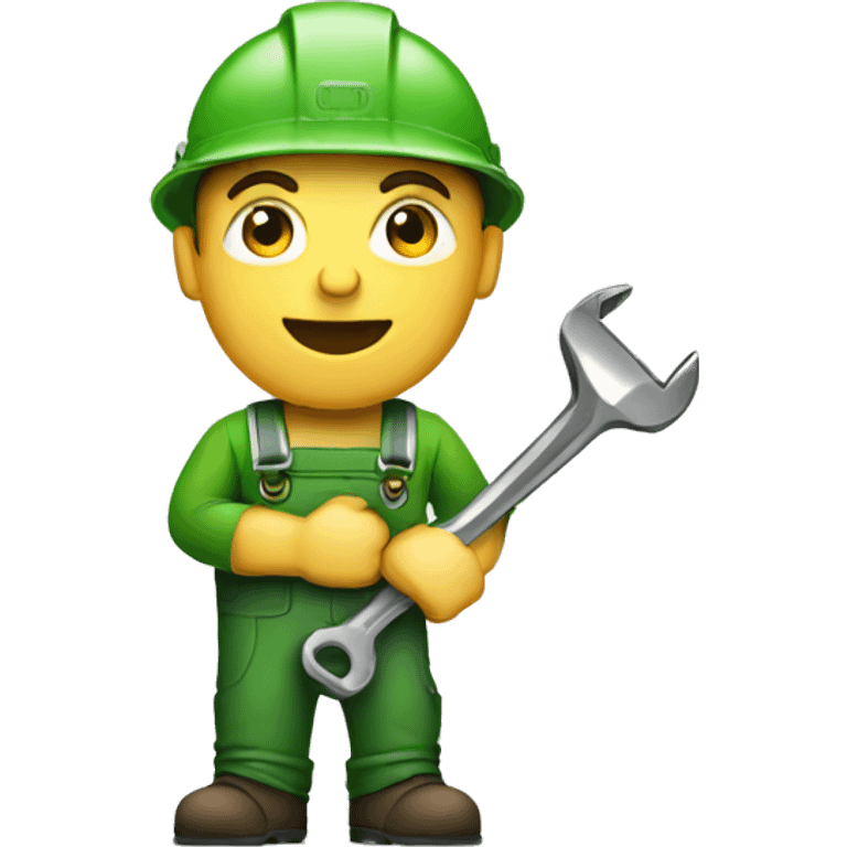  Irish worker with a wrench in his hands emoji