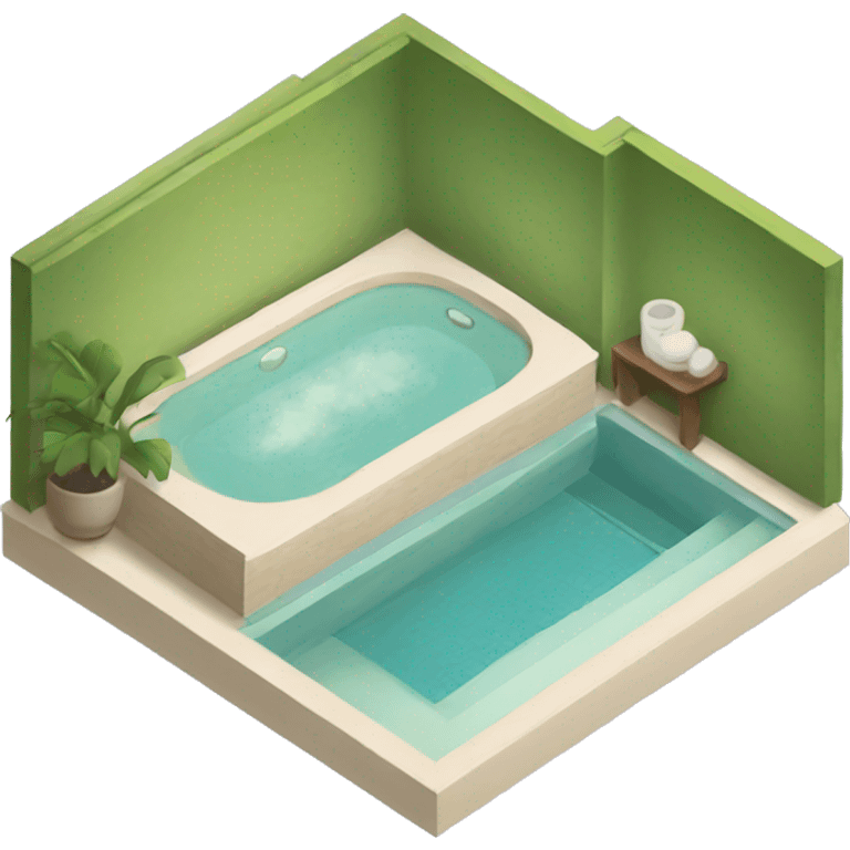 spa isometric emoji