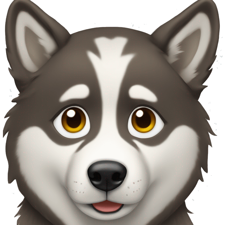 Husky brown emoji