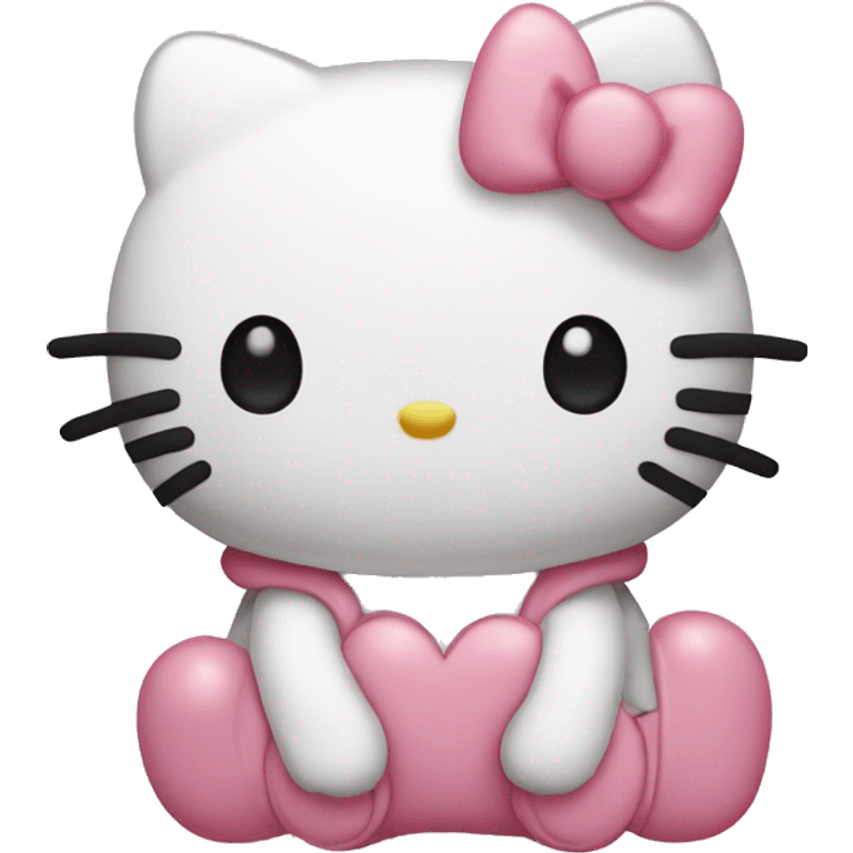 Sanrio hello kitty that is blushing emoji