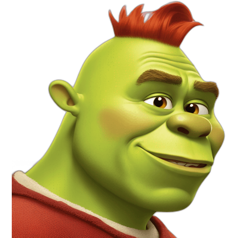 Shrek kissing flash McQueen emoji