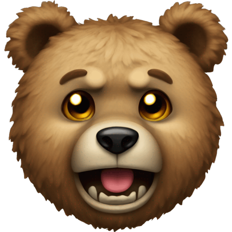 Scary teddy bear  emoji