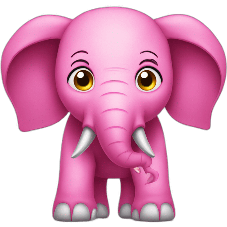 angry pink elephant emoji