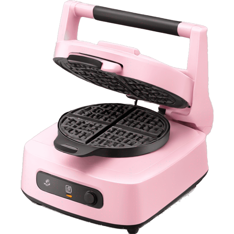 Light pink mini waffle maker emoji