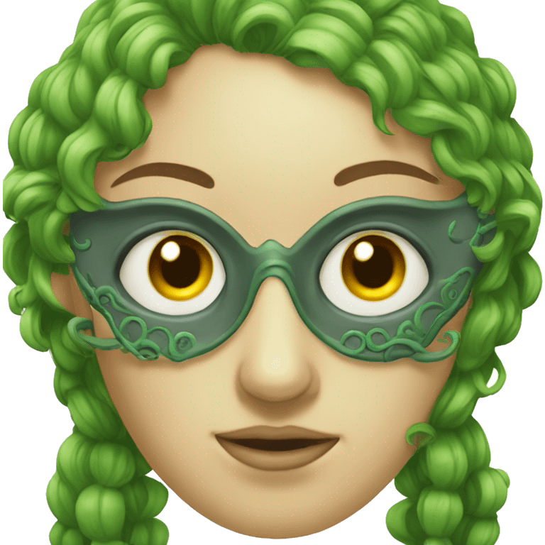 A nymph mask with four eyes emoji