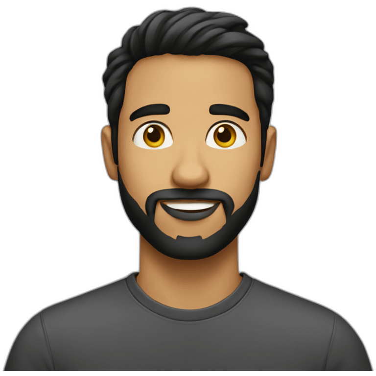 brazilian-guy, short-beard, short-black-hair emoji