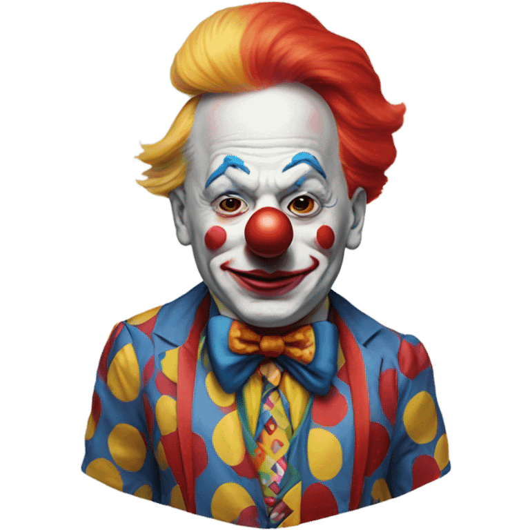 Donald Trump as a clown emoji