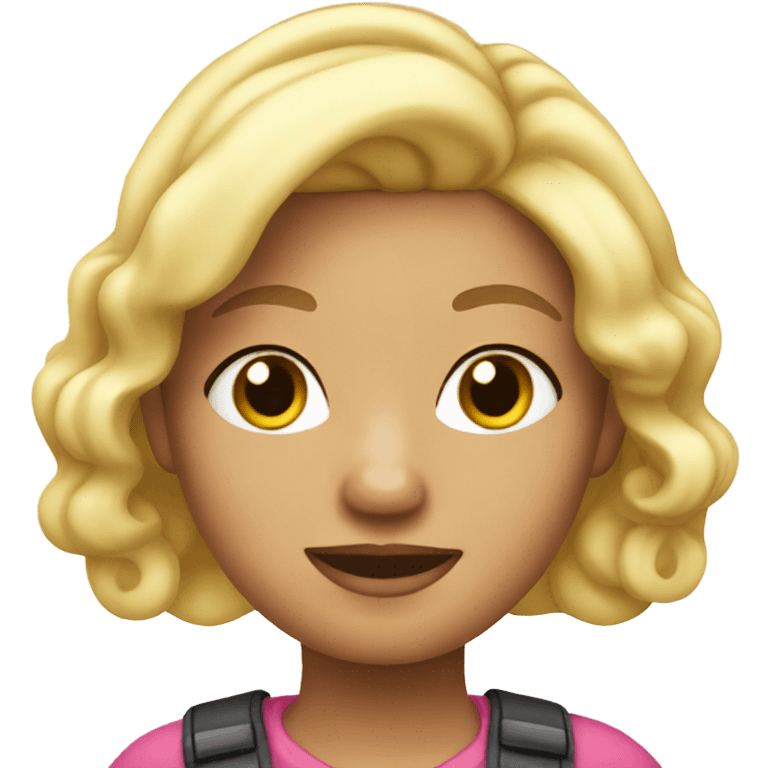 Cute blonde named Nicki emoji