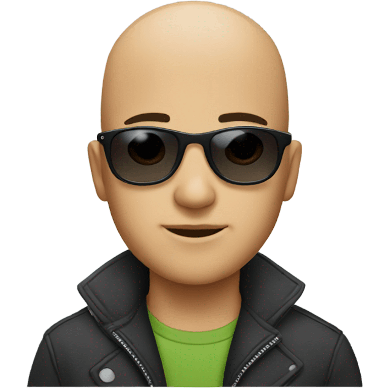 bald boy in sunglasses emoji