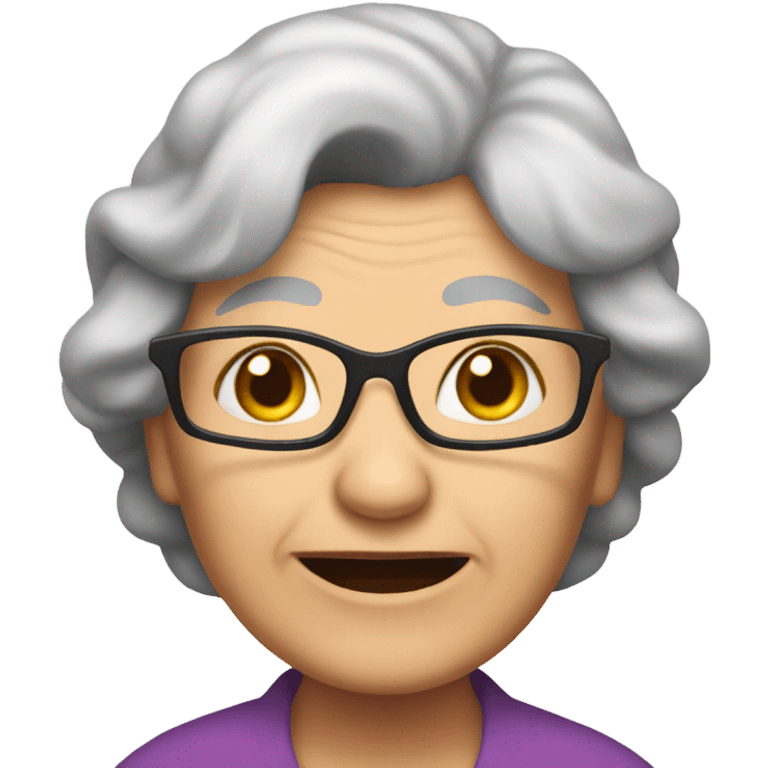 grandma shark  emoji