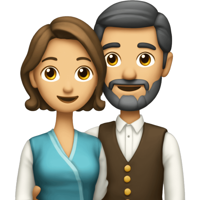 dispositivo de señal de socorro, donde aparece una pareja de tango en vez de socorro,  emoji