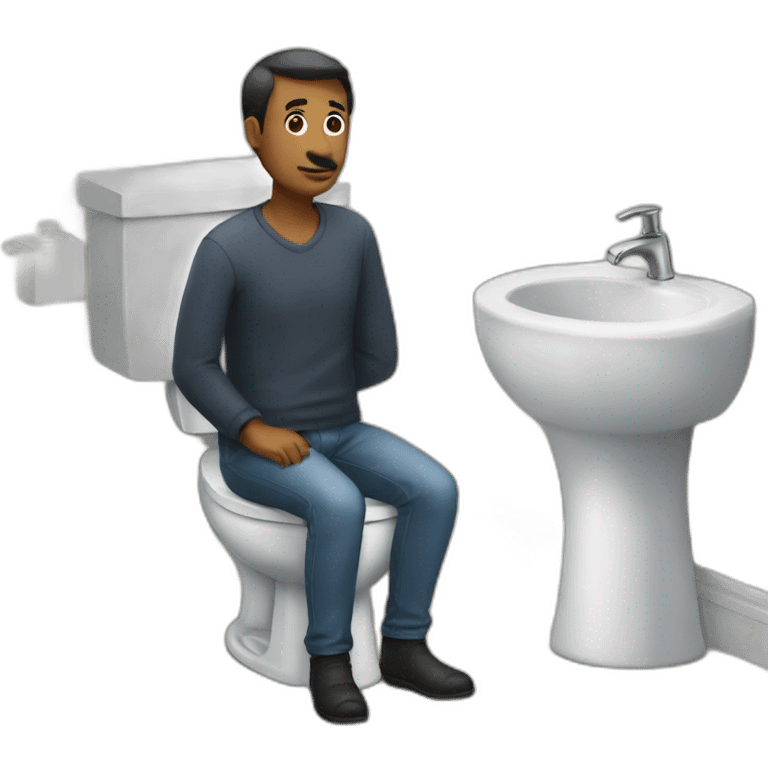 Homme toilette emoji