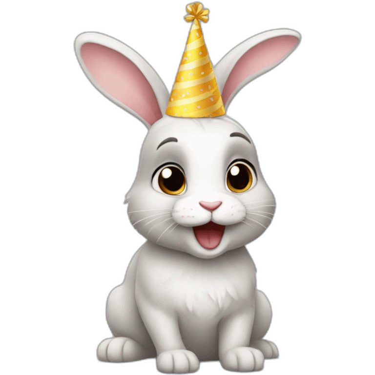 rabbit birthday emoji