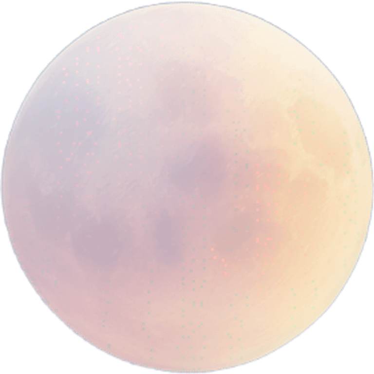 Pastel moon and clouds emoji