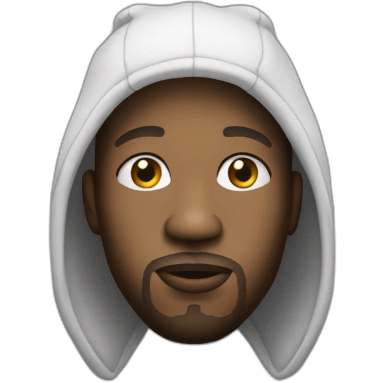 white rapper emoji