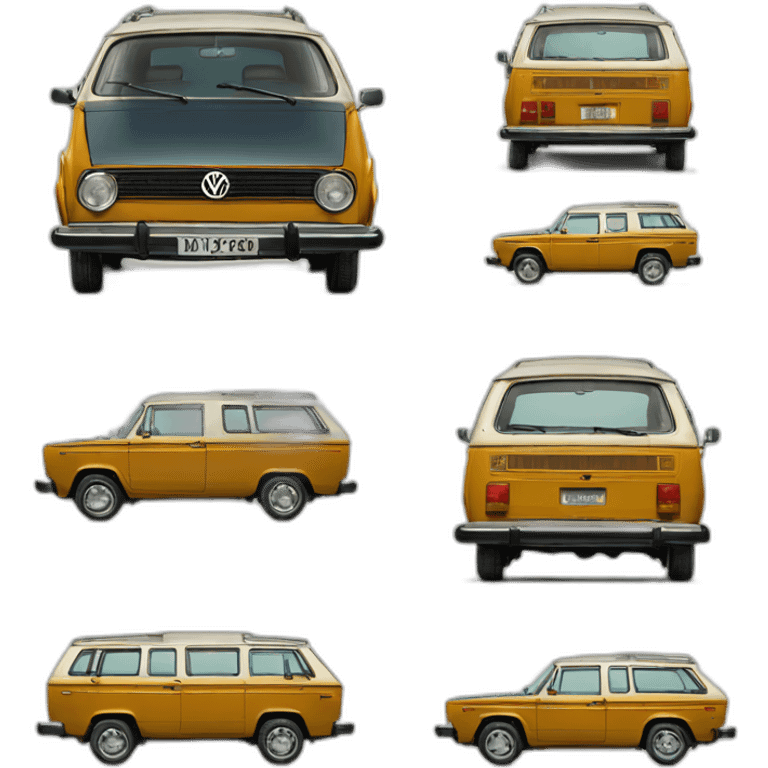 VW stationwagon 1970 emoji