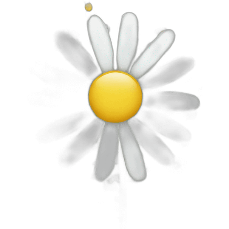 Closeup daisy emoji