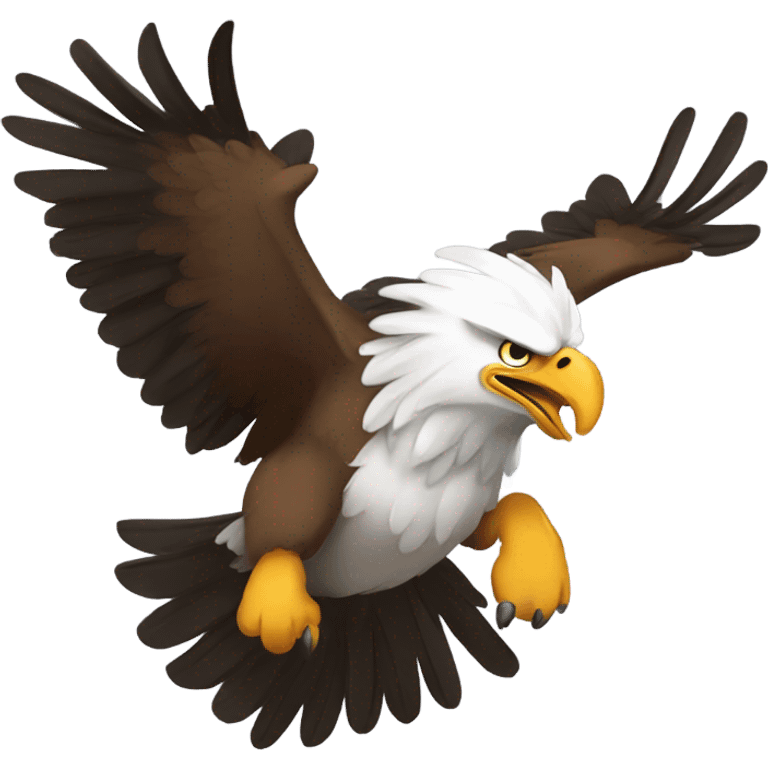 Eagles flying holding a ram  emoji