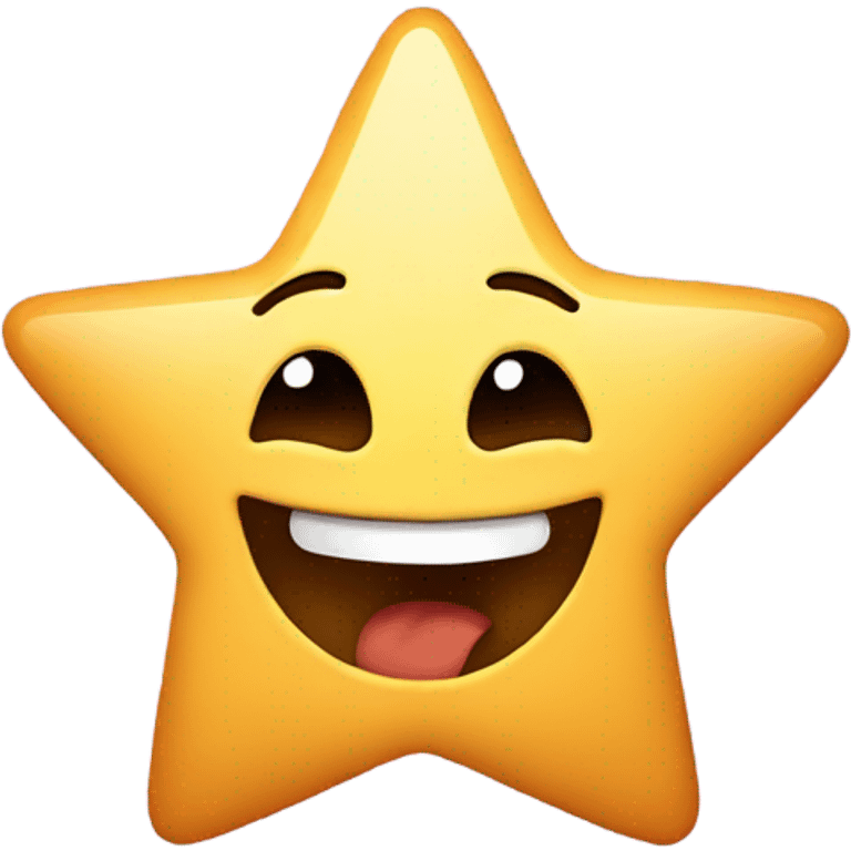 star with happy face emoji