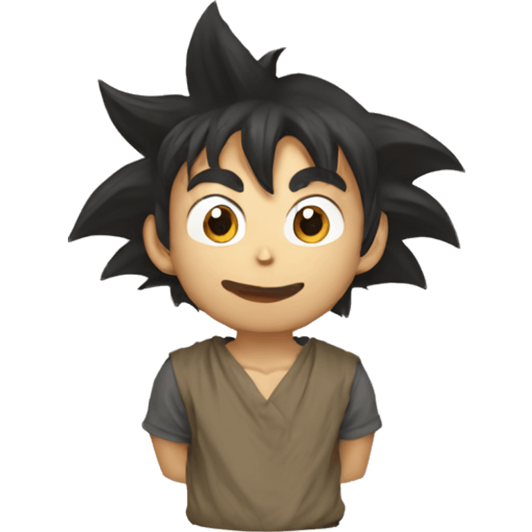 monkey disguised as son goku emoji