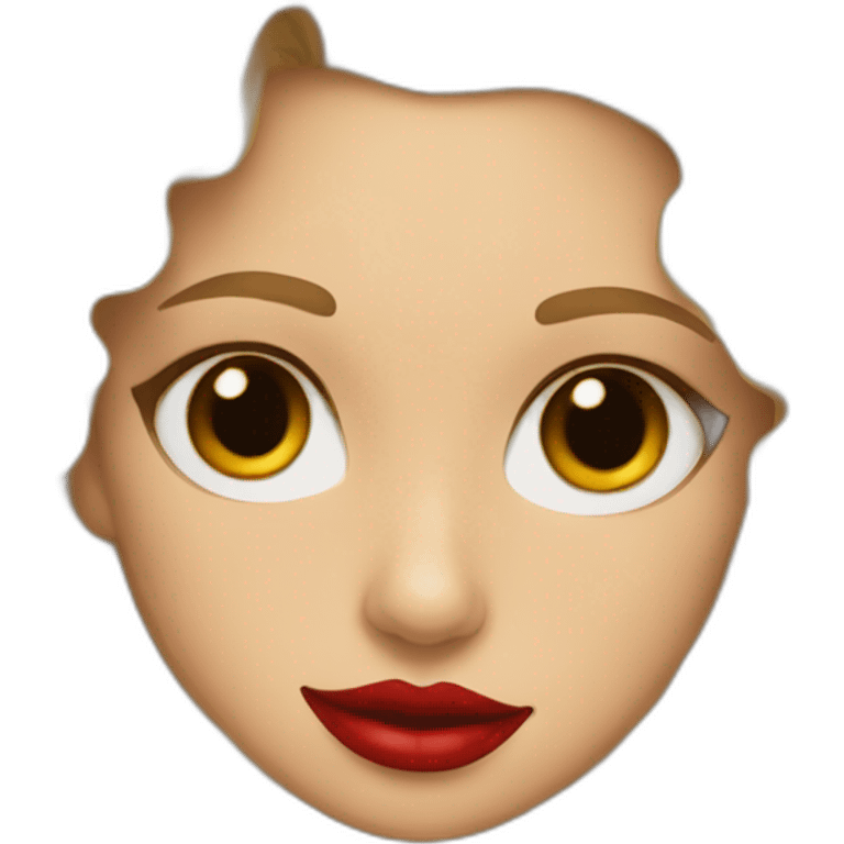 pretty-curly-blonde-woman-red-lips-with-cat-bengal emoji