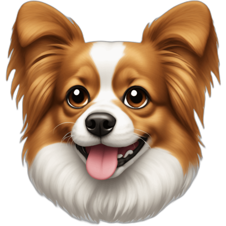 FUNNY PAPILLION WITH A BALL emoji