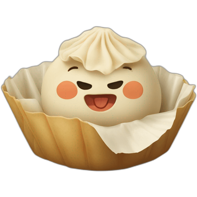 Pork and shrimp dumpling emoji