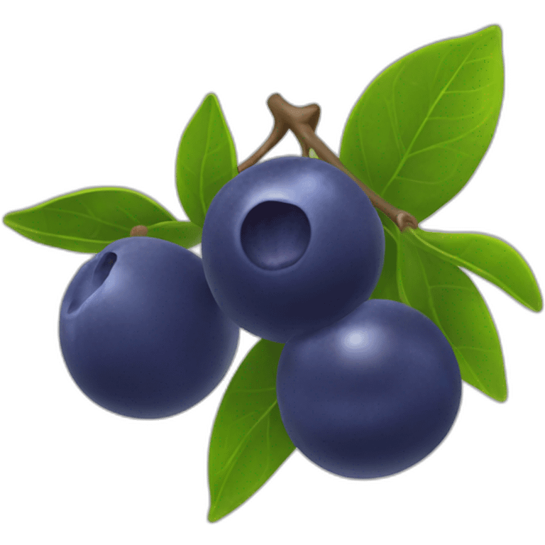 Myrtille fruit emoji