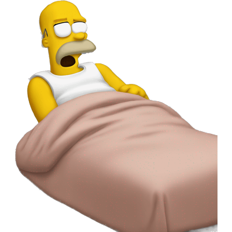 Homer drooling sleeping emoji