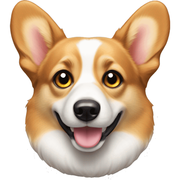 Welsh corgi pembroke with cute eyes  emoji