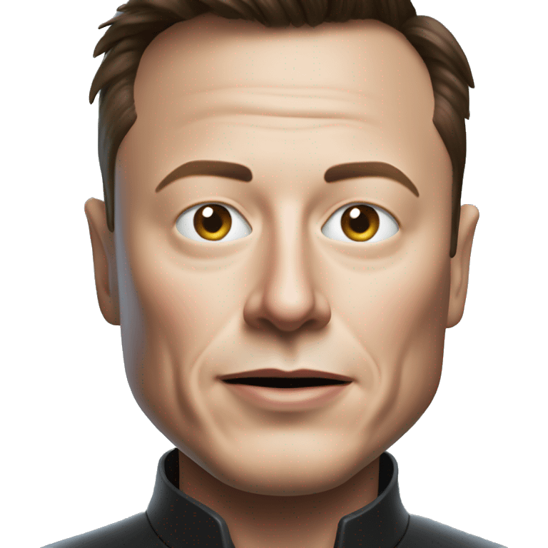 Elon musk as a alien emoji