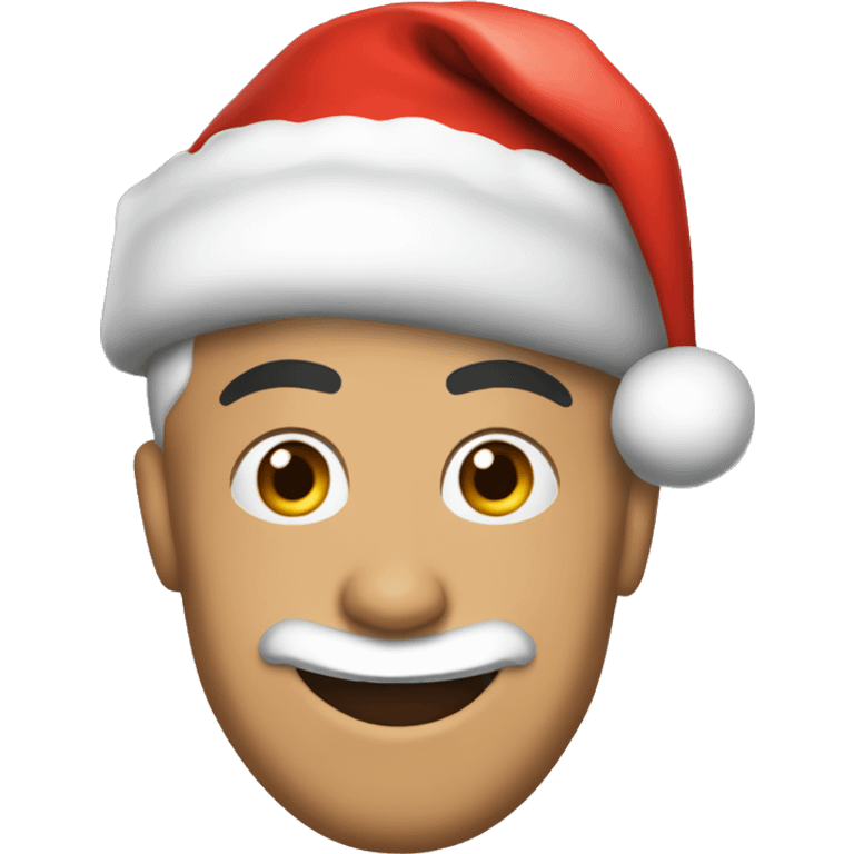 cristiano ronaldo with santa hat emoji