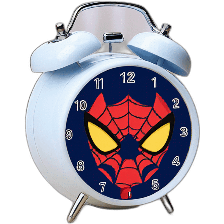 Funny spiderman modern alarm clock watch timer emoji