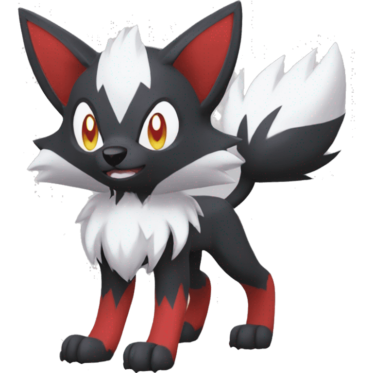 Litten-Zoroark-Lycanroc full body emoji