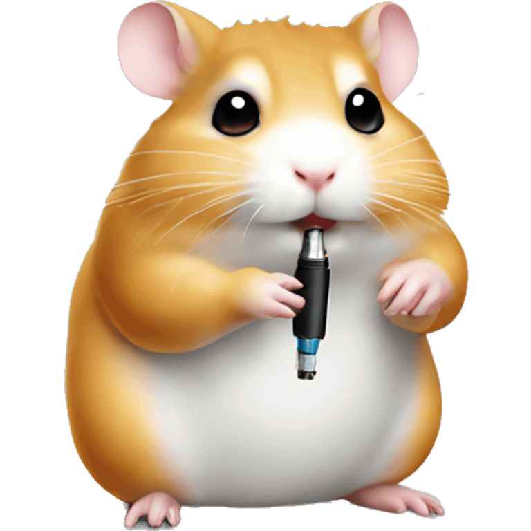 hamster smoke e-cigarette emoji