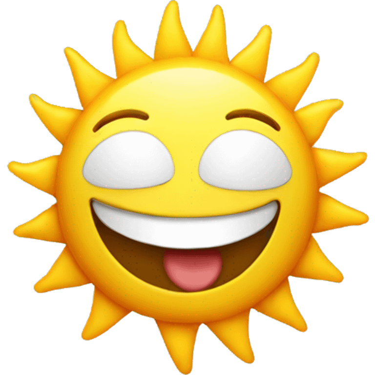 A happy sun emoji emoji