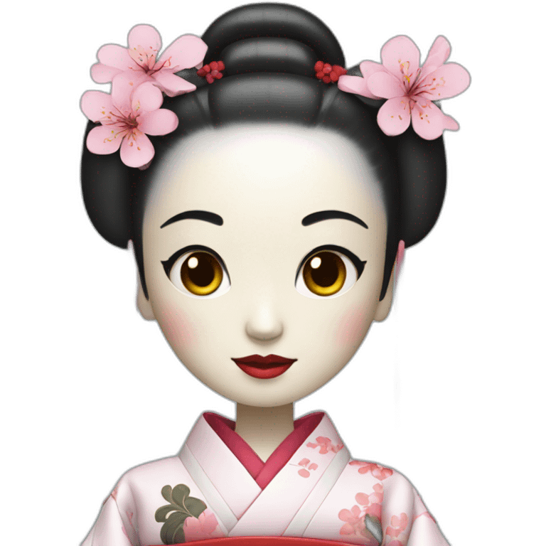 Geisha robotic emoji