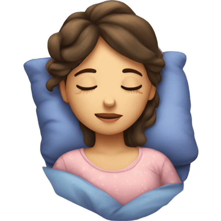 Girl sleeping  emoji