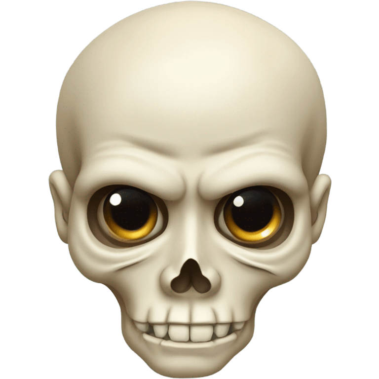 skull raising an eyebrow  emoji