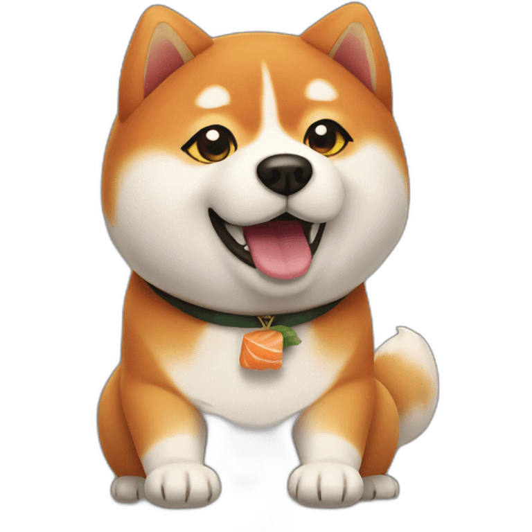 Sushi shiba inu emoji