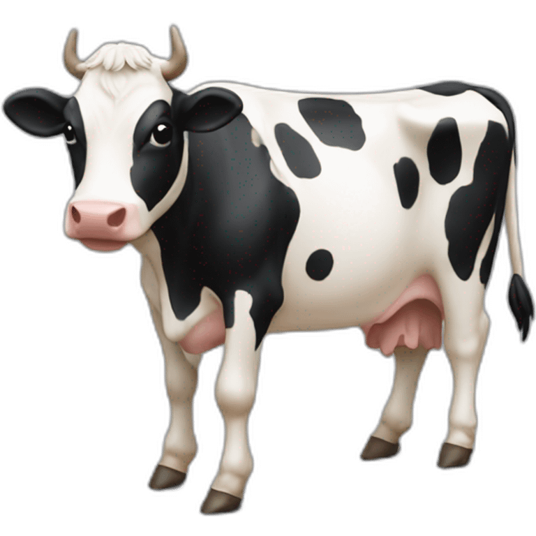 vache qui fait patinage artistique emoji