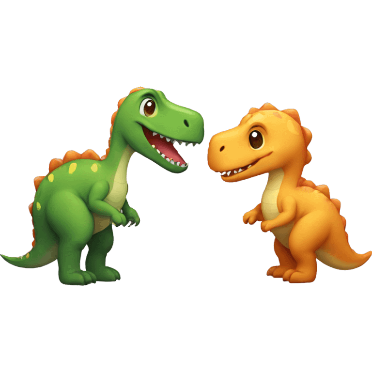 dinosaur couple emoji