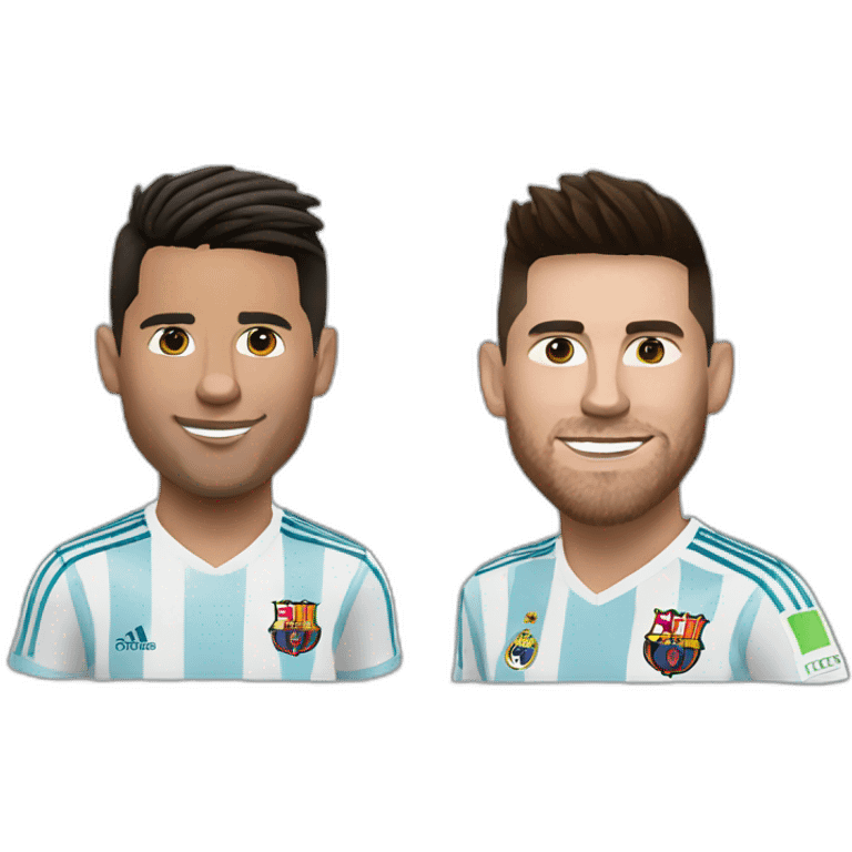 Ronaldo and messi emoji